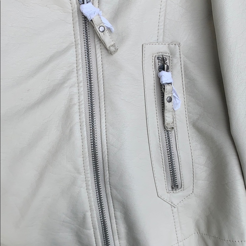 👚NWT Faux Leather Moto Jacket - Picture 8 of 16